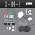 OMNIA M3+ Magnetic 3-in-1 Wireless Charging Station