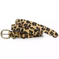 Leopard Skinny Belt