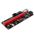 PCIe Riser Card - VER009S V2 12V - 2 x 6PIN + 4PIN