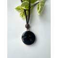 Real Dandelion in Black Setting Resin jewellery