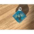 Real Dandelion Framed in Water drop effect Resin jewelry