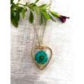 Tiny Flower heart Shape Resin Jewellery