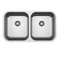 Parker Stainless Steel Sink | AS81 Linen Stainless Steel Sink Double Bowl 79x46 Undermount