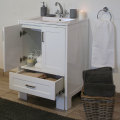 Denver  Contemporary Vanity Cabinet 600 Shelf 2Door White