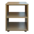 Denver Home - Bed Side Pedestal Table with Shelf | Espresso