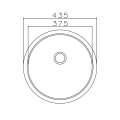 Parker Stainless Kitchen Sink |  AS68 Linen Stainless Steel Sink Round 435Mm | Drop In