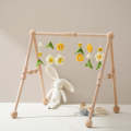 Wooden Baby Activity Gym With Honey Bee Pendant