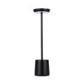 Rechargeable Metal Touch Table Lamp | Black