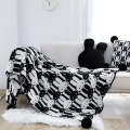 Rabbit Knitted Throw Blanket with Balls