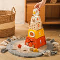 Wooden Nesting and Stacking Blocks Tower
