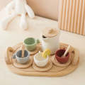 Wooden Silicone Afternoon Tea Set