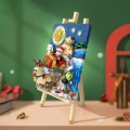Painting Style Mini Building Blocks | Christmas Sleigh Car