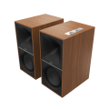 Klipsch The Nines 8" Powered Speakers - Walnut (Pair) + Klipsch R-101SW Subwoofer - Black (Each)