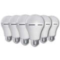 ELECSTOR E27 7W RECHARGEABLE GLOBE - COOL WHITE - 6 Pack