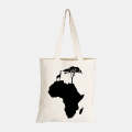 Africa Silhouette - Eco-Cotton Natural Fibre Bag