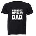Bearded. Inked. DAD - Square - Adults - T-Shirt