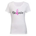 Believe - Cancer Support - Ladies - T-Shirt