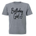 Birthday Girl - Love Heart - Kids T-Shirt