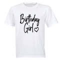 Birthday Girl - Love Heart - Kids T-Shirt