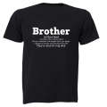 Brother Definition - Adults - T-Shirt