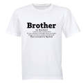 Brother Definition - Adults - T-Shirt