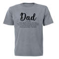 Dad Definition - D-ADD - Adults - T-Shirt