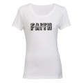 Faith Over Fear - Leopard Print - Ladies - T-Shirt