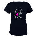 Faith Over Fear - Cancer Ribbon - Ladies - T-Shirt