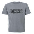 Geek - Outline - Adults - T-Shirt