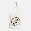 Girl Boss - Circular Design - Eco-Cotton Natural Fibre Bag