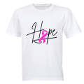 Hope - Cancer Ribbon - Adults - T-Shirt