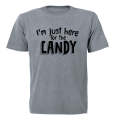 Just Here For The Candy - Halloween - Adults - T-Shirt