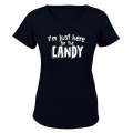 Just Here For The Candy - Halloween - Ladies - T-Shirt