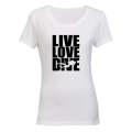 Live. Love. Dive - Ladies - T-Shirt