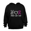 Peace. Love. Cancer Cure - Hoodie