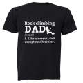 Rock Climbing Dad Definition - Adults - T-Shirt