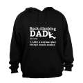 Rock Climbing Dad Definition - Hoodie