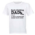 Rock Climbing Dad Definition - Adults - T-Shirt