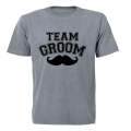 Team Groom - Mustache - Adults - T-Shirt