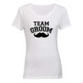 Team Groom - Mustache - Ladies - T-Shirt