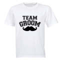Team Groom - Mustache - Adults - T-Shirt