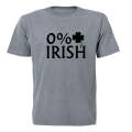 0% Irish - Adults - T-Shirt