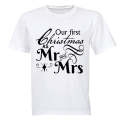 1st Christmas - Mr & Mrs - Adults - T-Shirt