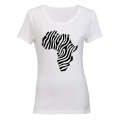 Africa - Zebra Print - Ladies - T-Shirt