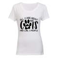 All I Care About Are Cats - Ladies - T-Shirt