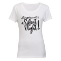 Mama Wants a Silent Night - Christmas Inspired - Ladies - T-Shirt