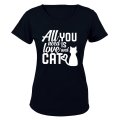 All You Need is Love & a Cat - Ladies - T-Shirt