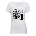 All You Need is Love & a Cat - Ladies - T-Shirt