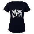 Basic Witch - Broom - Halloween - Ladies - T-Shirt