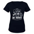 Eat. Drink & Be Merry - Christmas - Ladies - T-Shirt